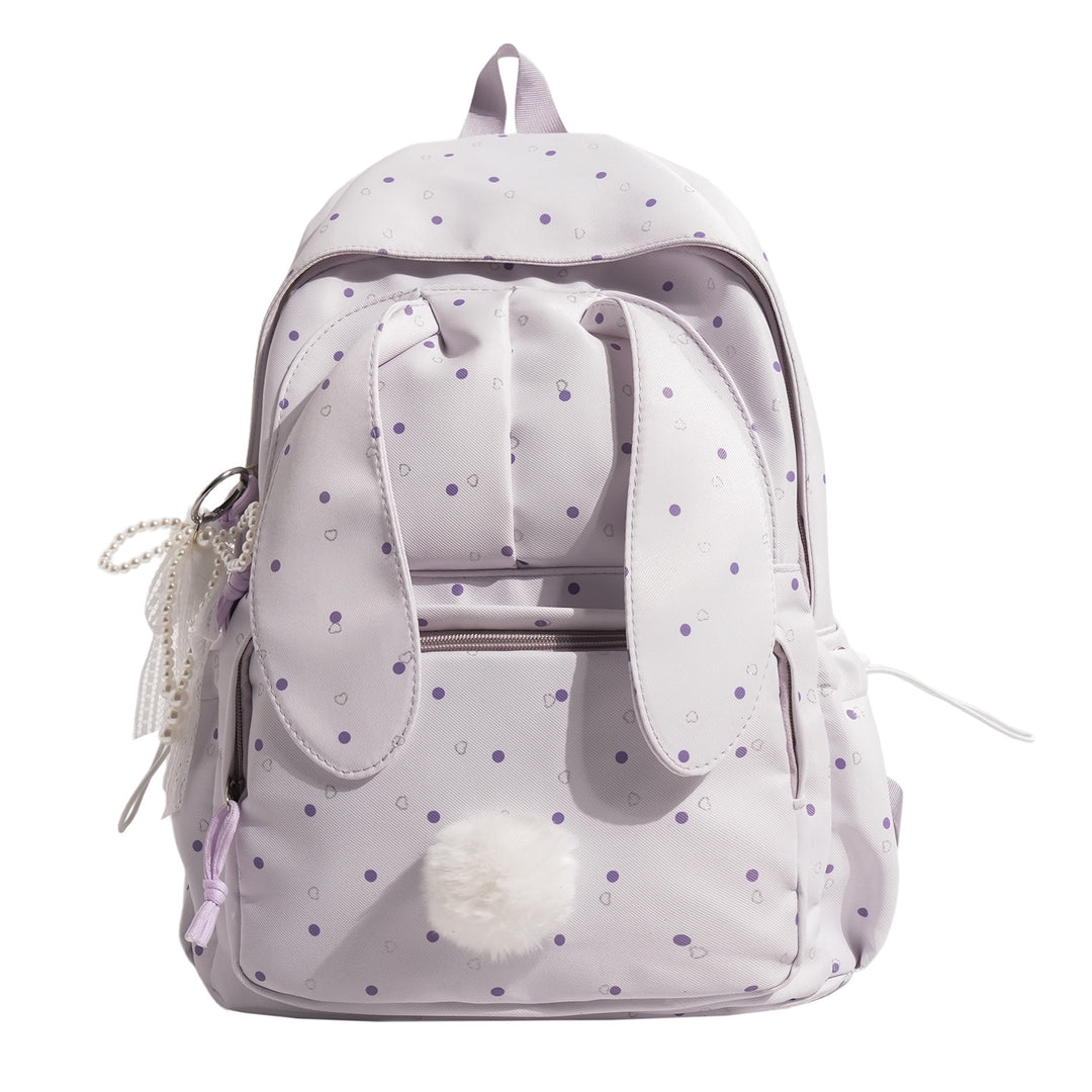 Kids' Cute Bunny-Design School Backpack Bowlift