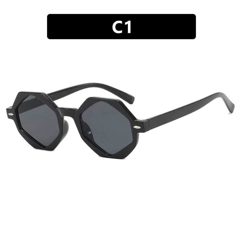 Ladies trendy sunglasses in modern octagonal design Bowlift