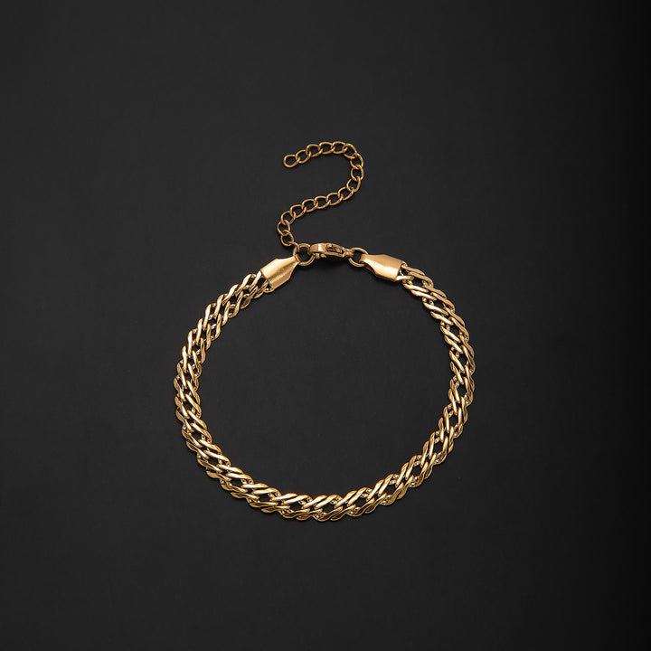 Stylish Interwoven Chain Bracelet Bowlift