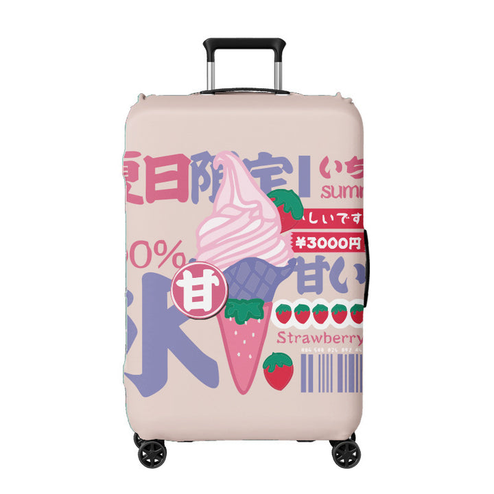 Unisex hard-shell travel suitcase with creative ice cream design Bowlift