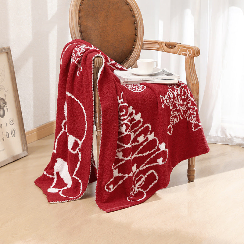 Festive Cozy Throw Blanket Bowlift