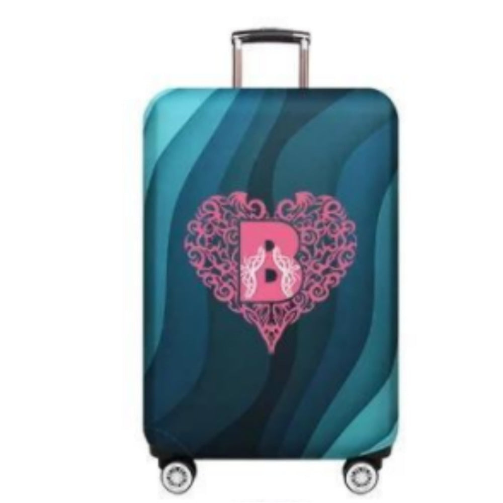 Women's Hard Shell Suitcase with Playful Heart Design Bowlift