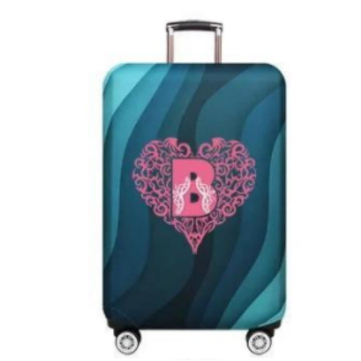 Women's Hard Shell Suitcase with Playful Heart Design Bowlift