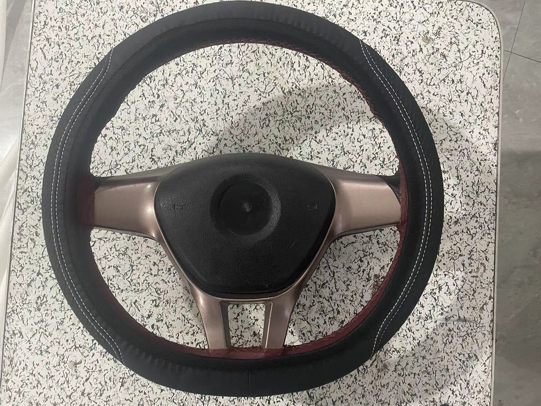 Premium padded steering wheel cover with anti-slip textured grip Bowlift