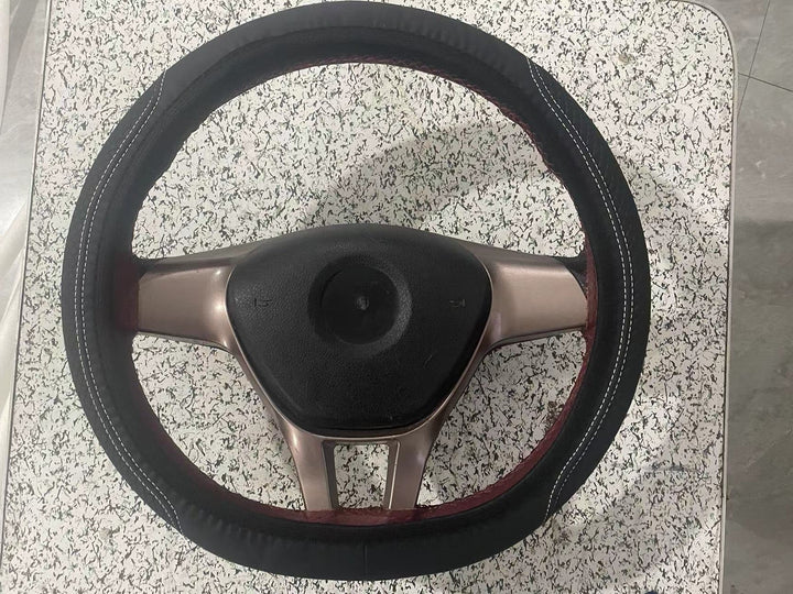 Premium padded steering wheel cover with anti-slip textured grip Bowlift