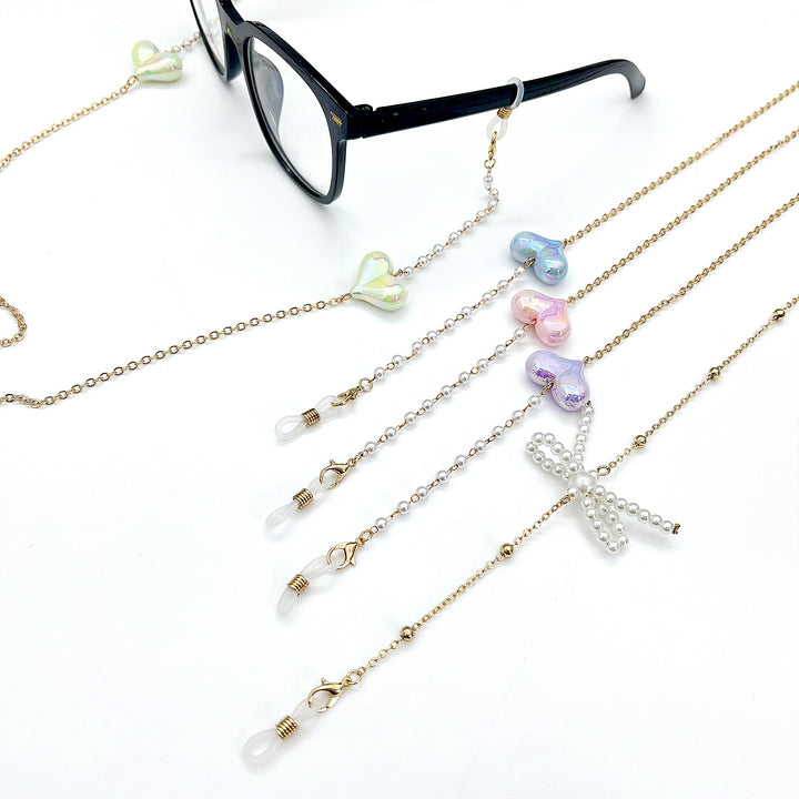 Heart-Detail Eyewear Chain Bowlift