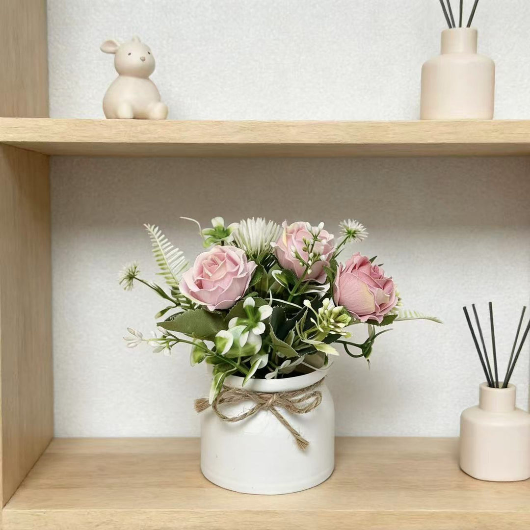 Elegant Artificial Floral Centerpiece for Tabletop Decor