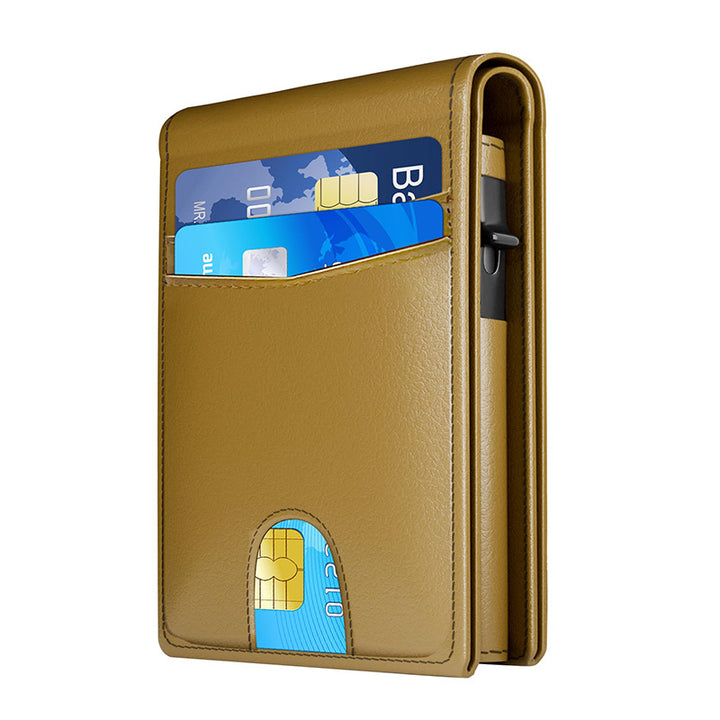 RFID-Blocking Premium Leather Cardholder Bowlift