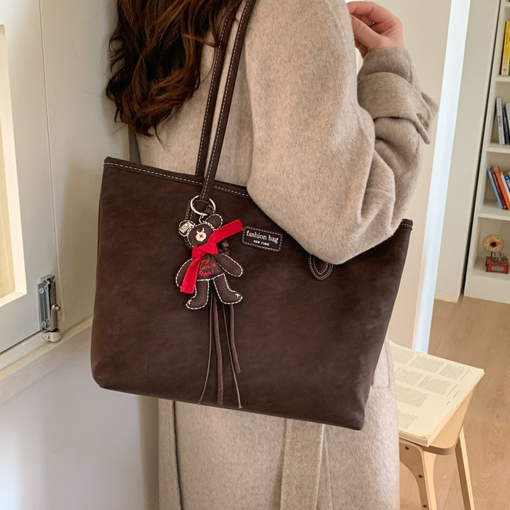 Elegant Faux Leather Tote Bag Bowlift