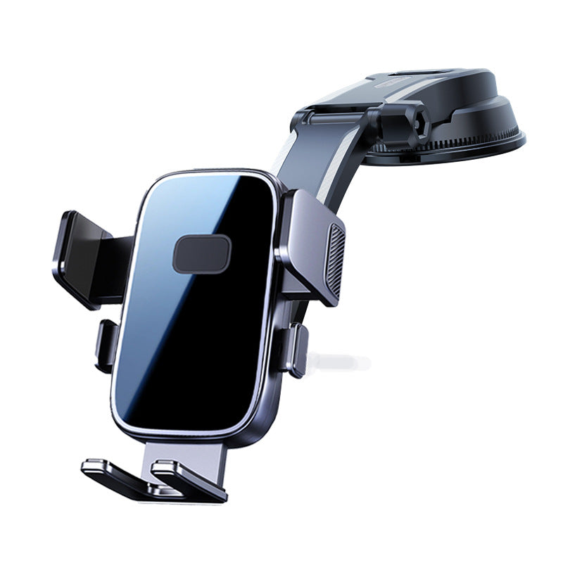 Gravity air vent phone mount with automatic clamp and Qi-compatible wireless charging pad Bowlift
