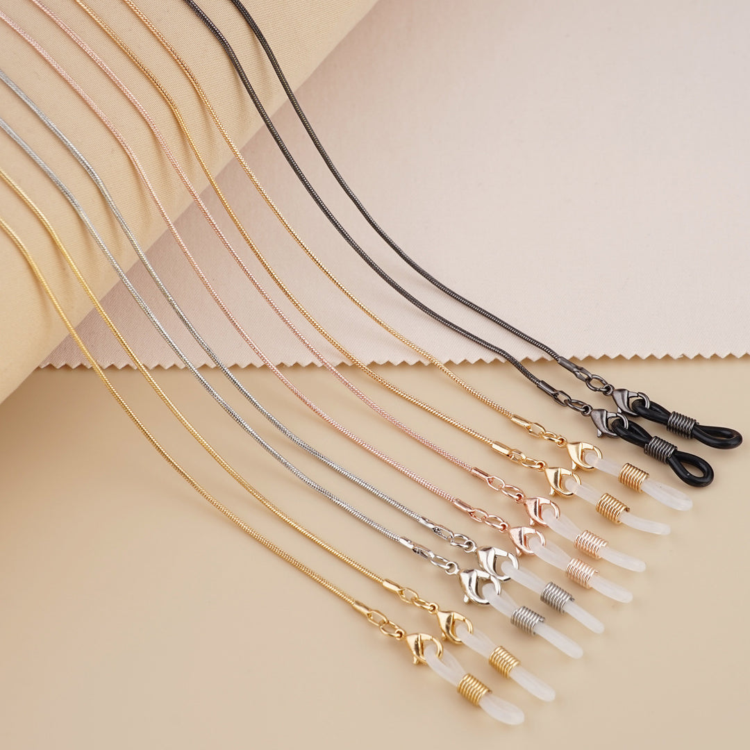 Sleek Metal Eyewear Chain Bowlift