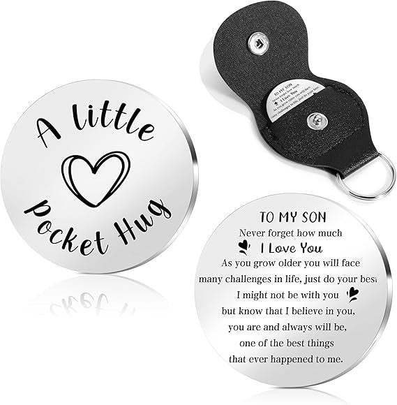 Engraved Pocket Hug Memorial Keepsake Coin