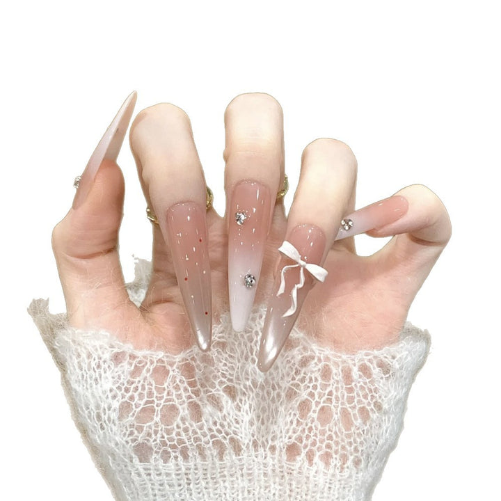Glossy Press-On Nail Art Bowlift