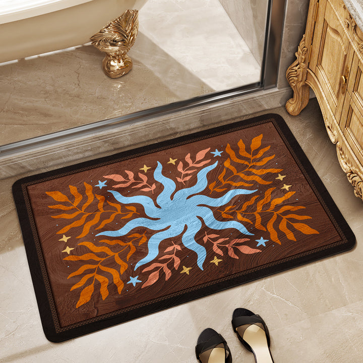 Floral Print Area Rug Bowlift