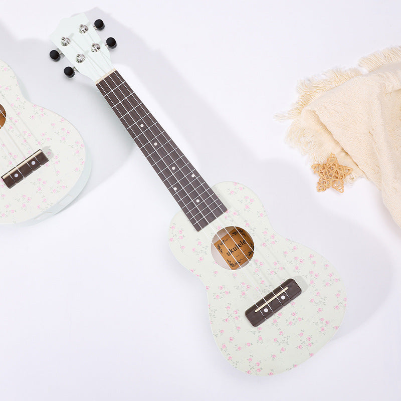 Floral Patterned Ukulele Bowlift