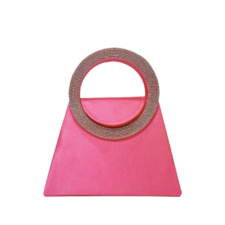 Elegant Rhinestone-Handled Handbag