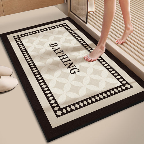 Soft Textured Bathroom Rug Bowlift