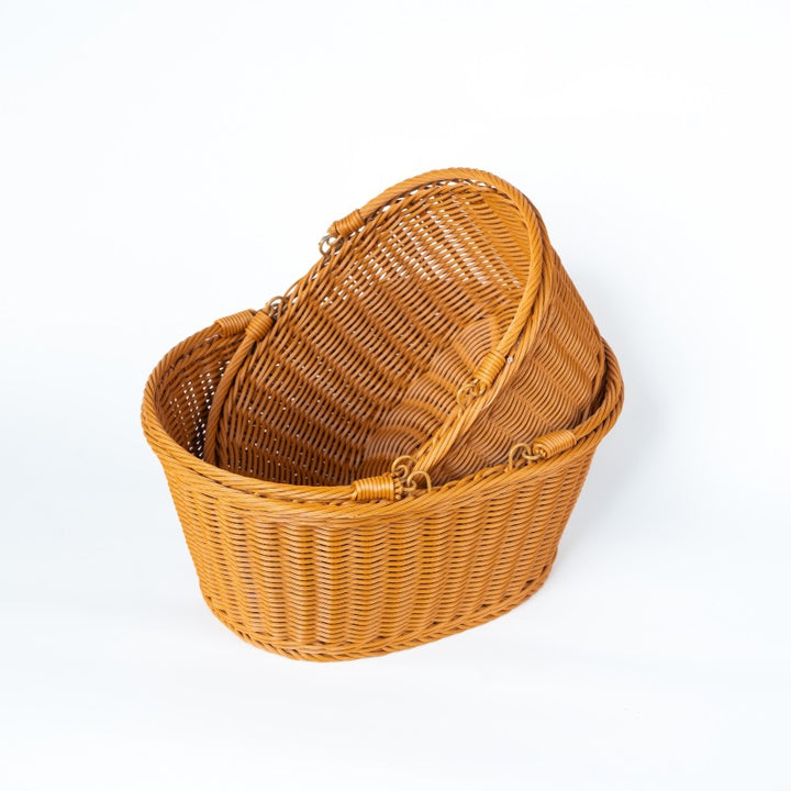 Ladies Handmade Woven Shopping Basket Bowlift