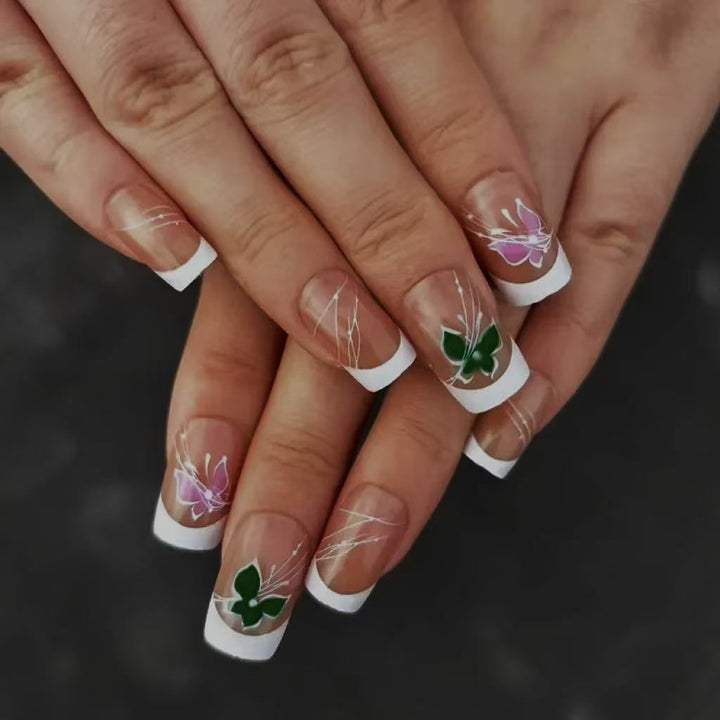 Floral Gradient Nail Art Design Kit Bowlift