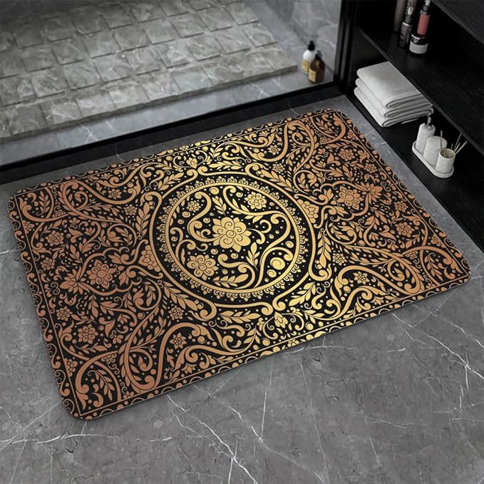Stylish Water-Resistant Bath Mat Bowlift