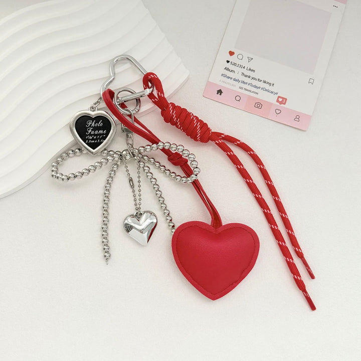 Heart-Themed Multi-Accessory Keychain Bowlift