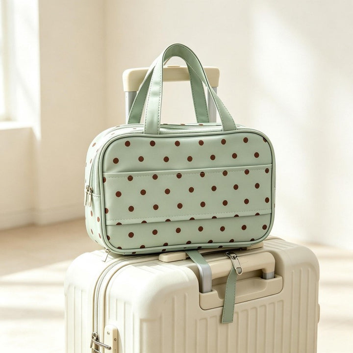 Insulated Polka Dot Lunch Carrier Bowlift