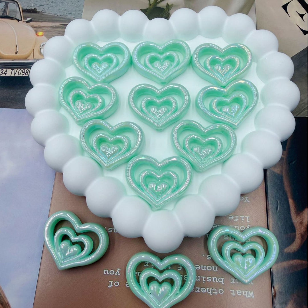 Decorative Heart-Shaped Resin Candle Holder Bowlift