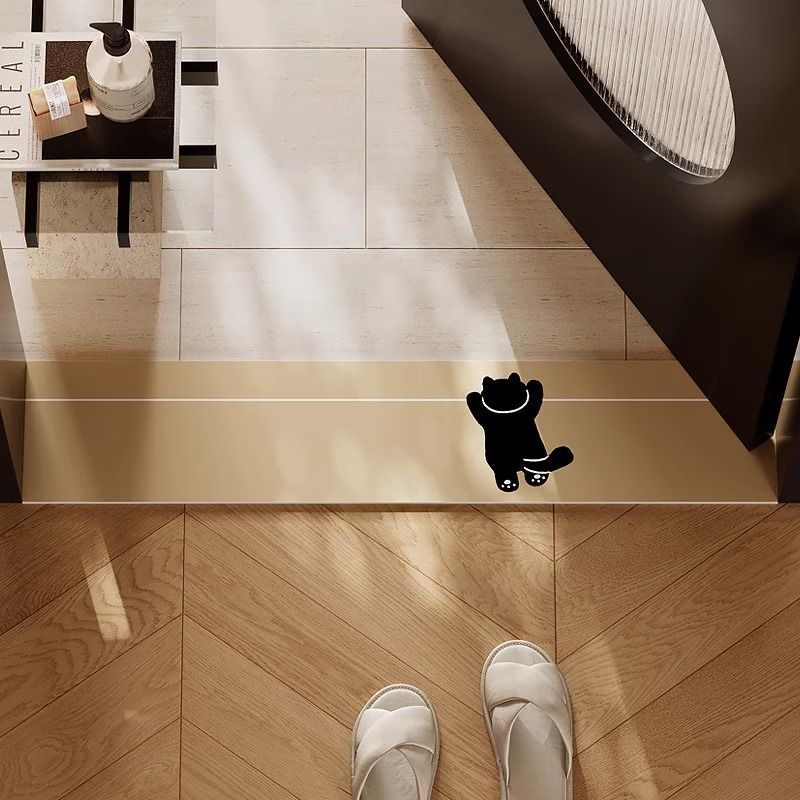 Playful Cat-Themed Door Mat Bowlift