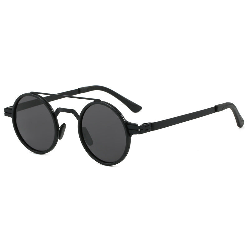 Ladies fashionable round sunglasses with minimalist design Bowlift