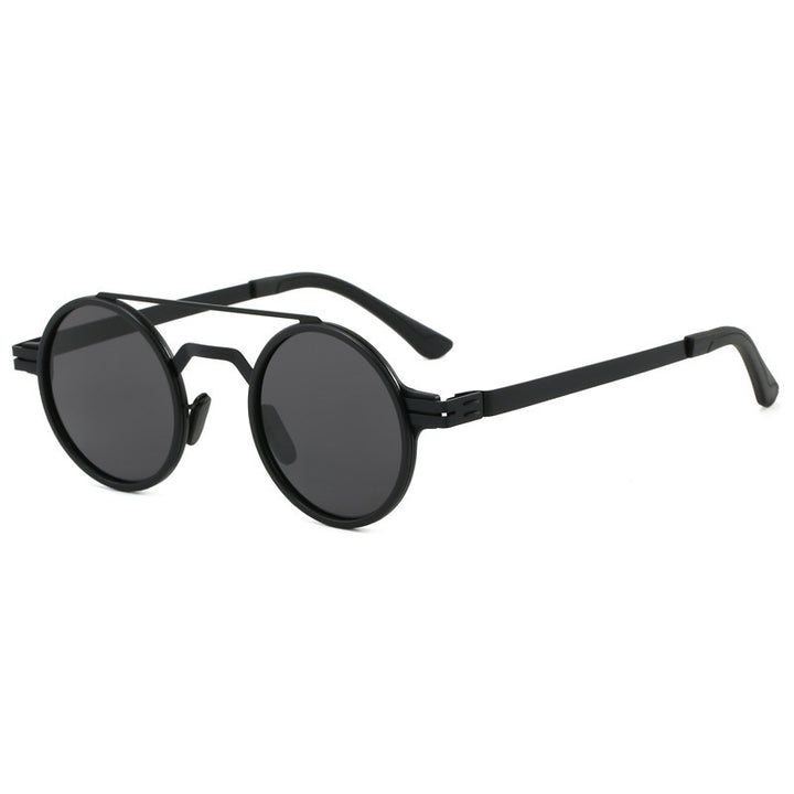 Ladies fashionable round sunglasses with minimalist design Bowlift