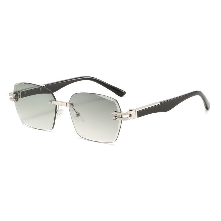 Men's Elegant Square Sunglasses with Wooden Temples Bowlift