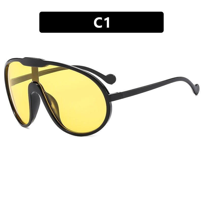 Women's futuristic transparent sunglasses with elegant shape Bowlift