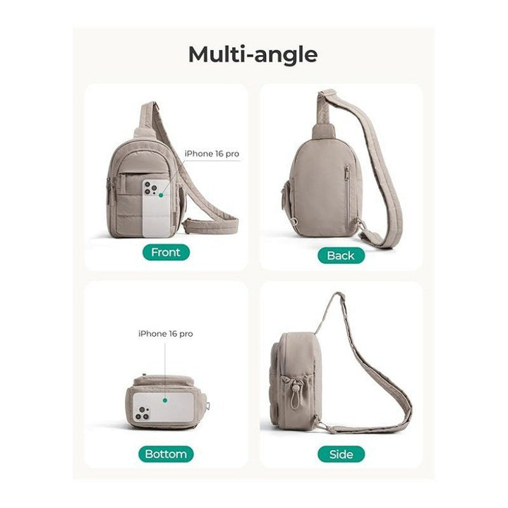 Practical shoulder bag with additional compartment Bowlift