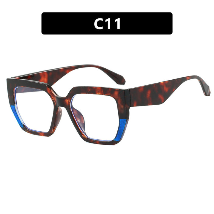Women's geometric glasses in stylish tortoiseshell pattern Bowlift