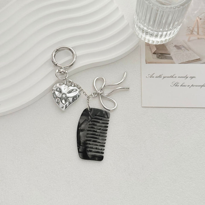 Decorative Hair Comb Keychain Bowlift
