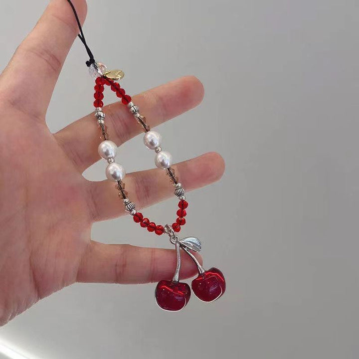 Charming Cherry Pendant Phone Charm Holder Bowlift