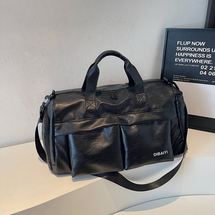 Premium Leather Weekender Duffel