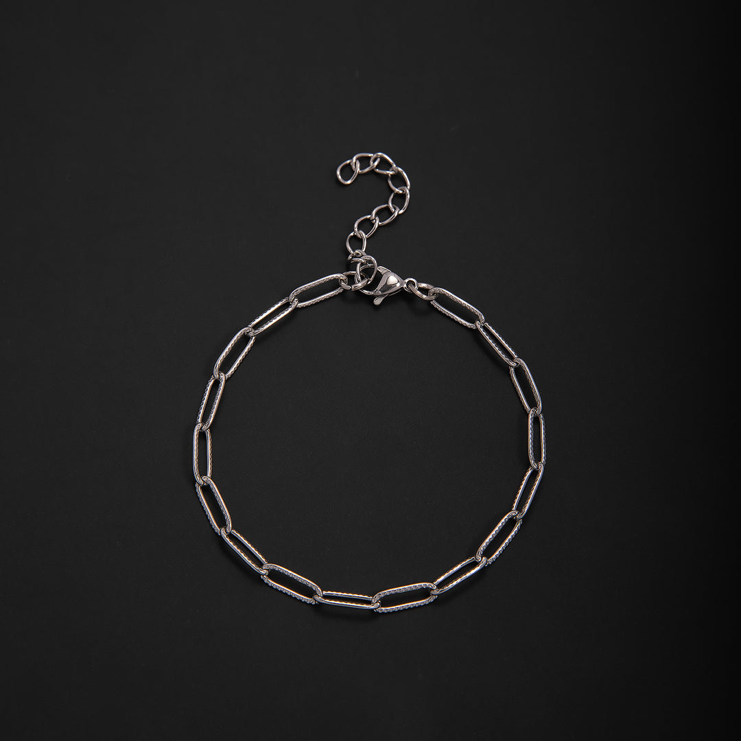 Textured Chain Link Bracelet Bowlift