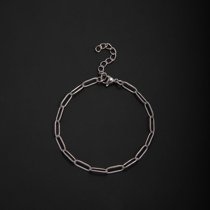 Textured Chain Link Bracelet Bowlift