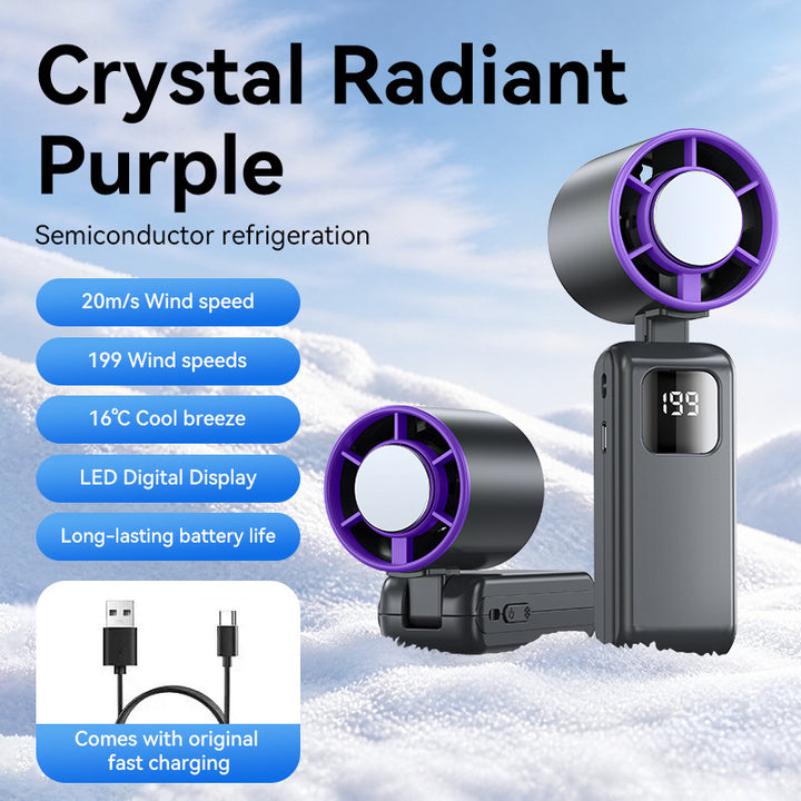 Women's Portable Mini Air Cooler with LED Display Bowlift
