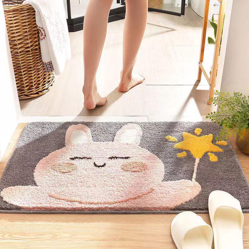 Playful Penguin-Themed Bath Mat Bowlift