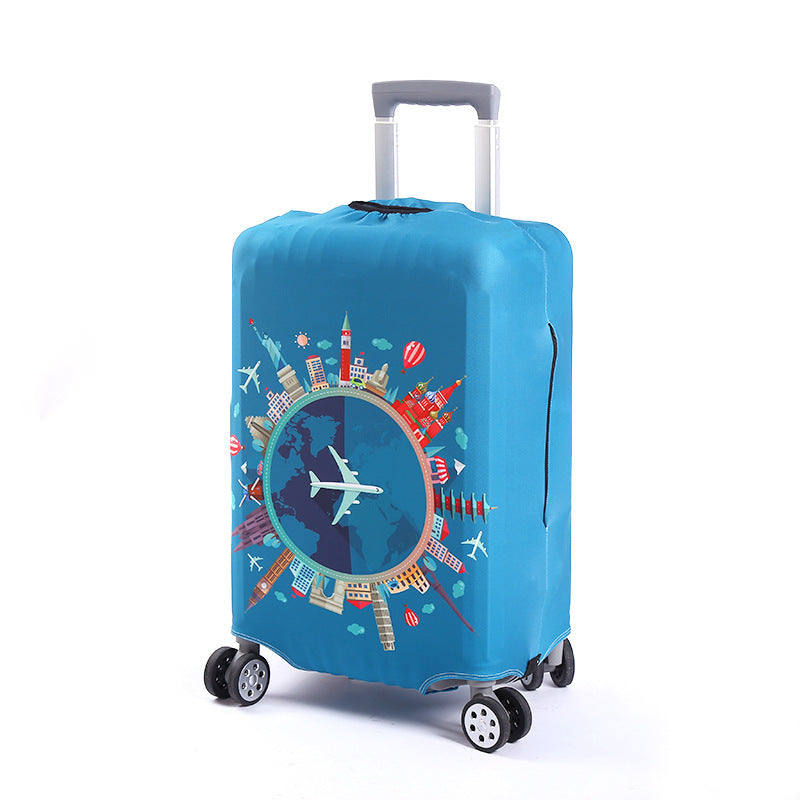 Unisex Suitcase with Creative World Travel Design Bowlift