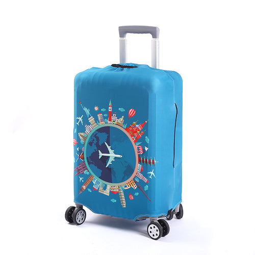 Unisex Suitcase with Creative World Travel Design Bowlift