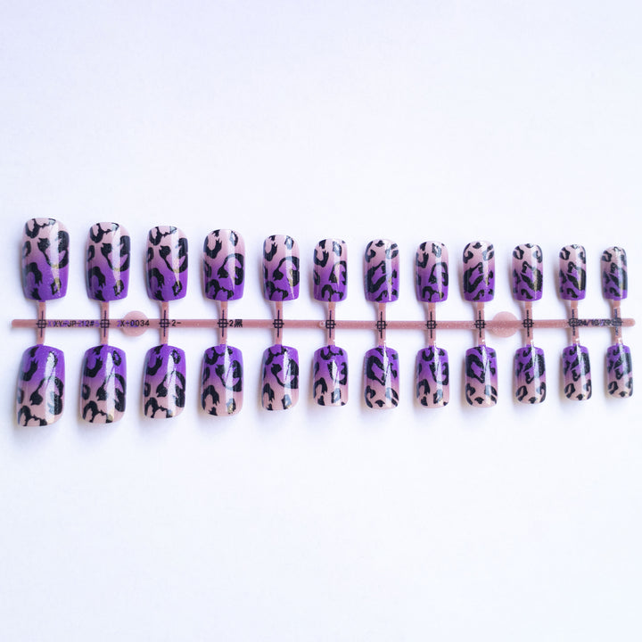 Wild Leopard Print Nail Art Set