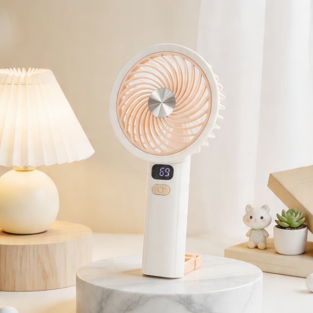 Women's portable table fan with LED display Bowlift
