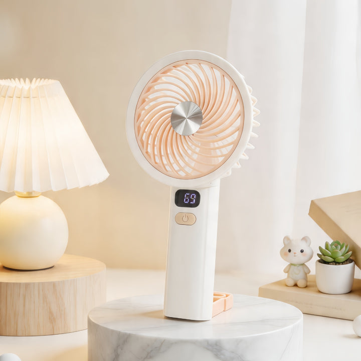 Women's portable table fan with LED display Bowlift