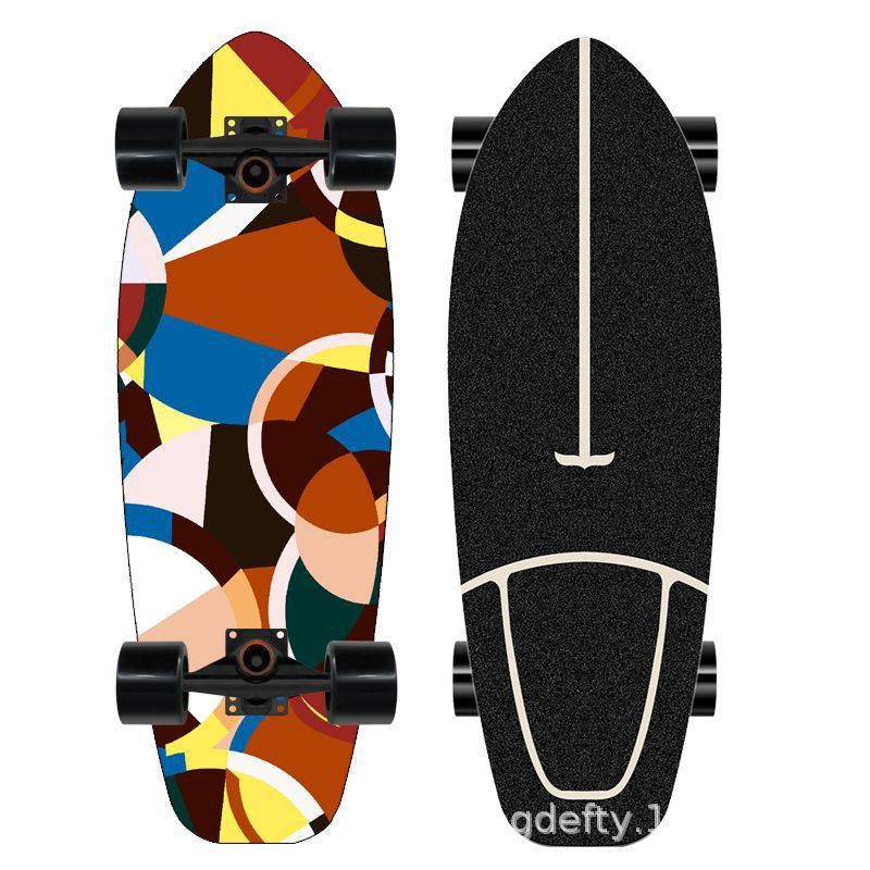 Artistic Lion Design Skateboard Bowlift