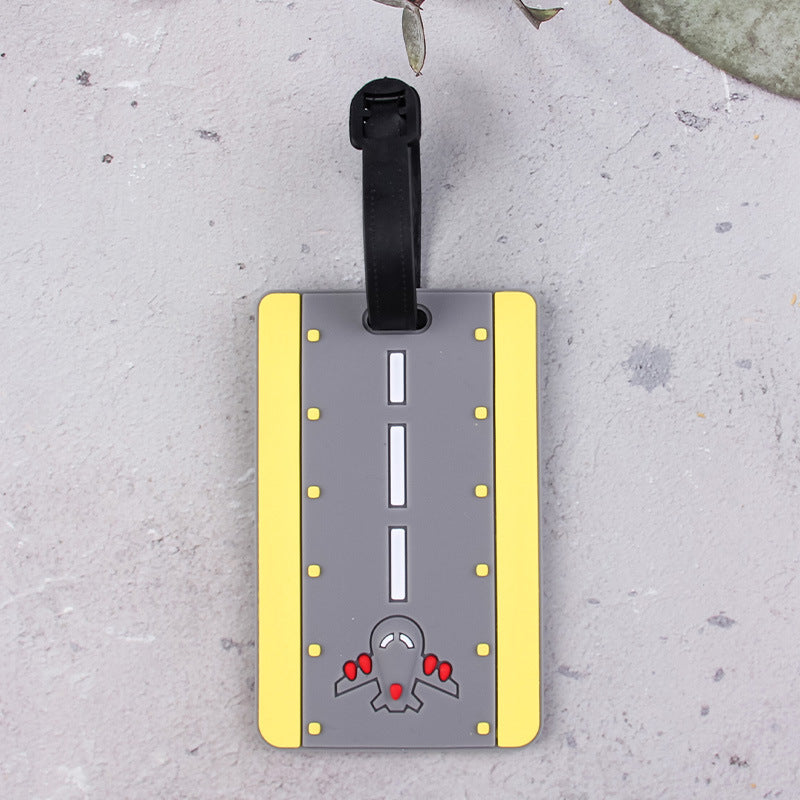 Airplane Runway Luggage Tag Bowlift