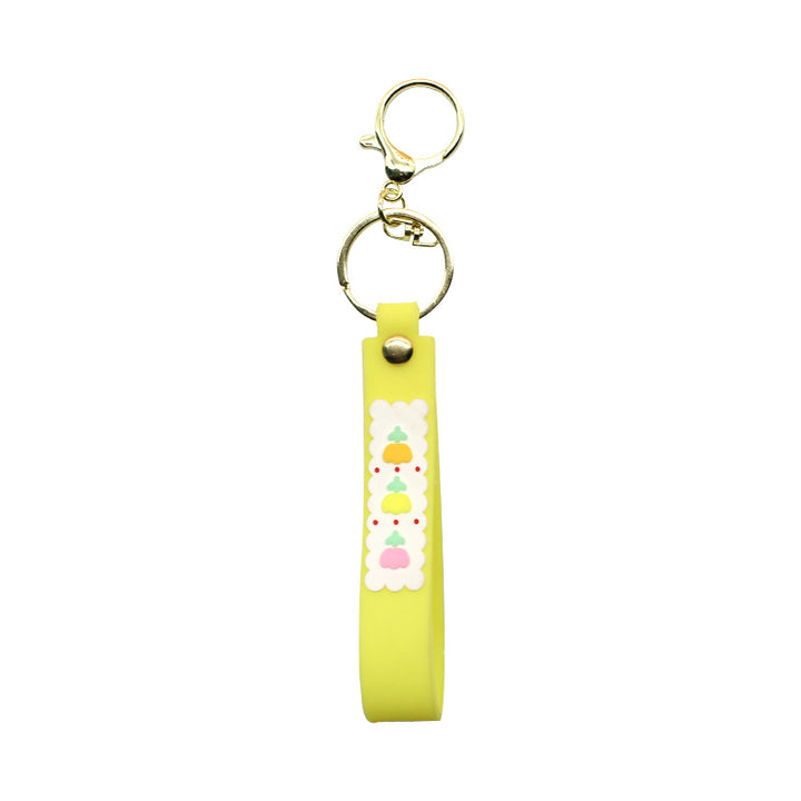 Unisex keychain made of durable silicone with playful design Bowlift