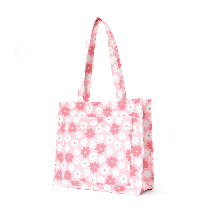 Trendy shopping bag with floral design Bowlift